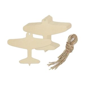 Creaides 20 piezas de avión de madera DIY manualidades