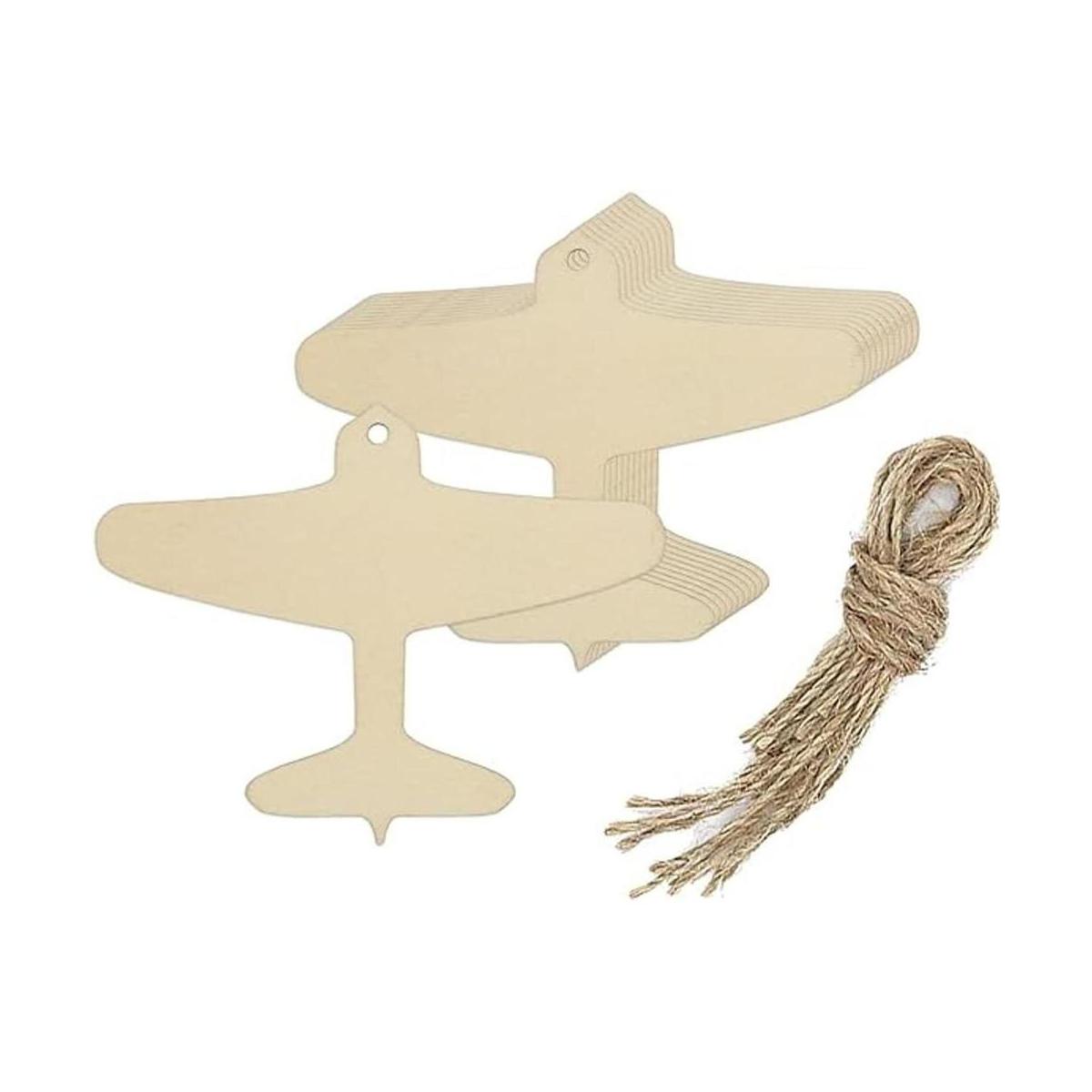 Creaides 20 piezas de avión de madera DIY manualidades
