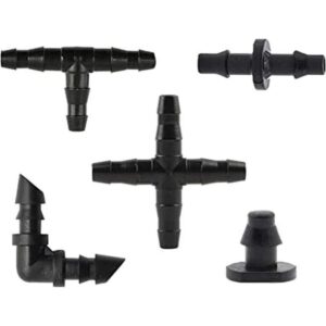 Kalolary Juego de 200 accesorios de riego conectores de