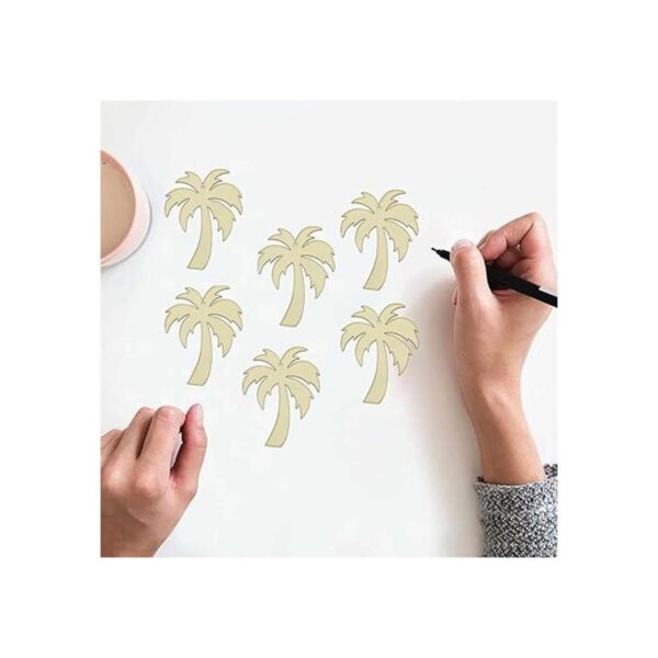 Creaides Palmera Madera DIY Recortes de madera de cocotero_5