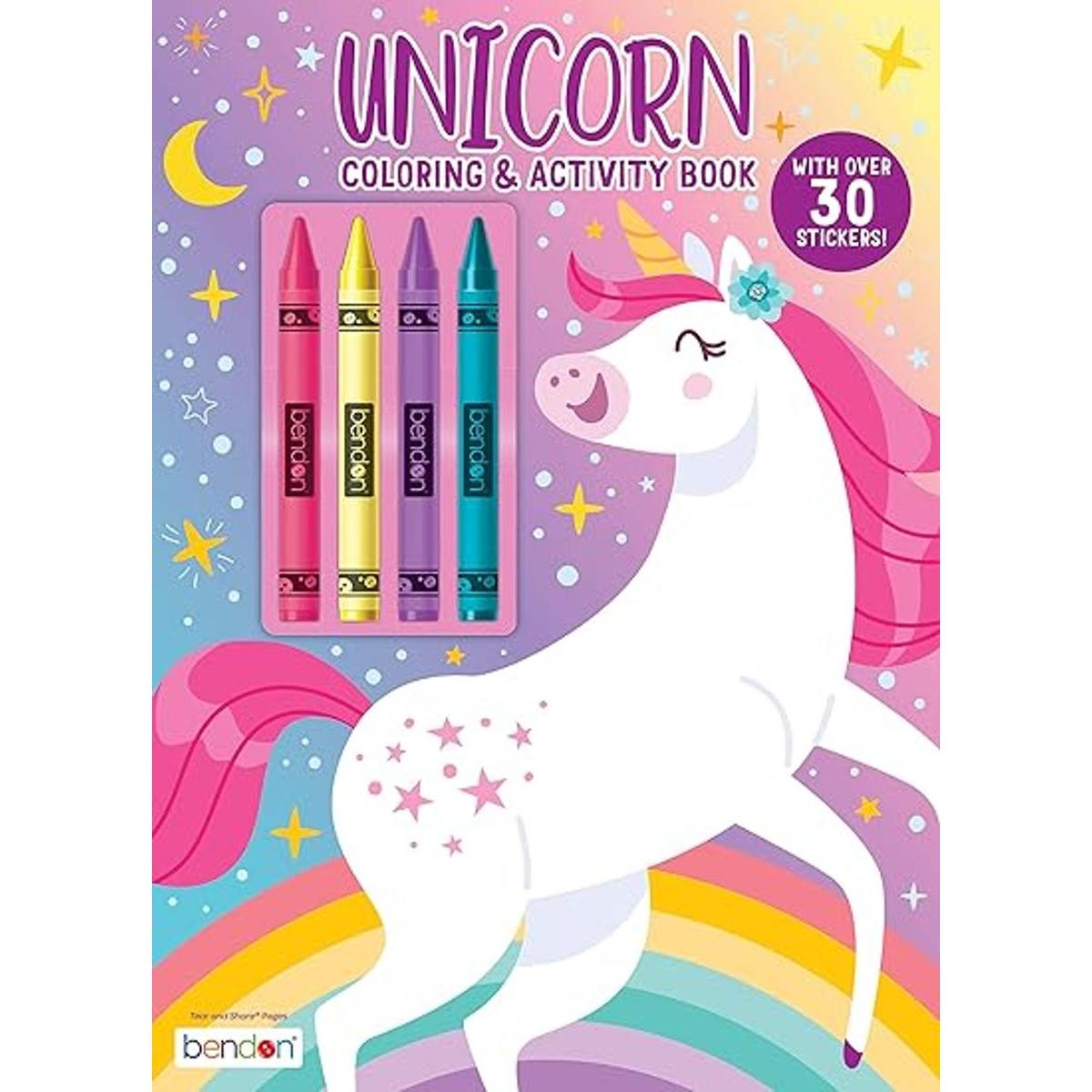 Bendon Inc. Libro de colorear y actividades con ceras y 30