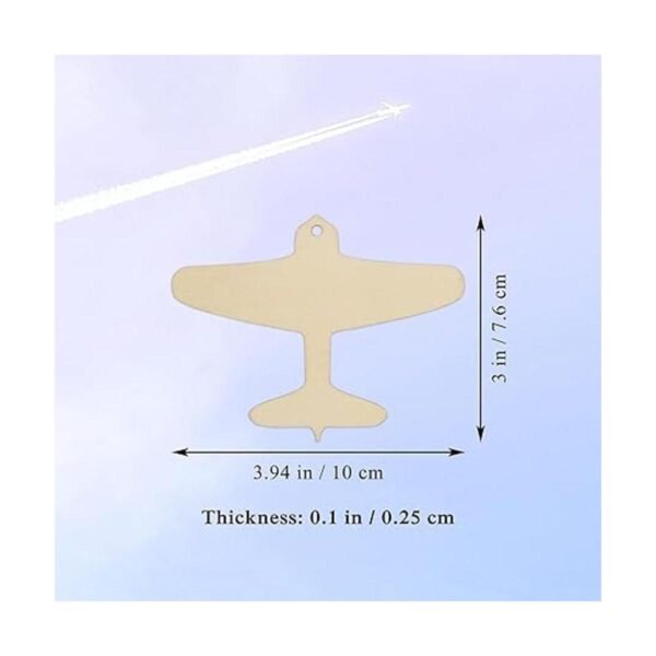 Creaides 20 piezas de avión de madera DIY manualidades