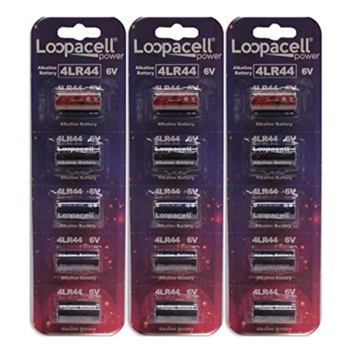 15 loopacell Alcalino Batería 6 V A544 4LR44 px28 a