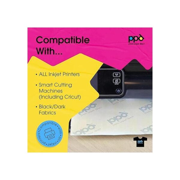 PPD Inkjet Premium IronOn Dark T Shirt Transfers Paper LTR_4