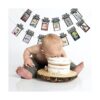 Pancarta de fotos de bebé de 1 a 12 meses guirnalda de_5