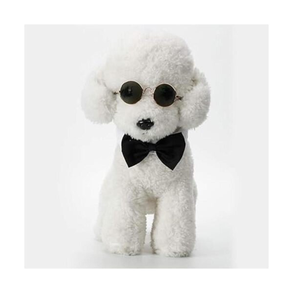 Pajarita para mascotas ajustable cuello formal corbatín