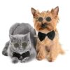 Pajarita para mascotas ajustable cuello formal corbatín