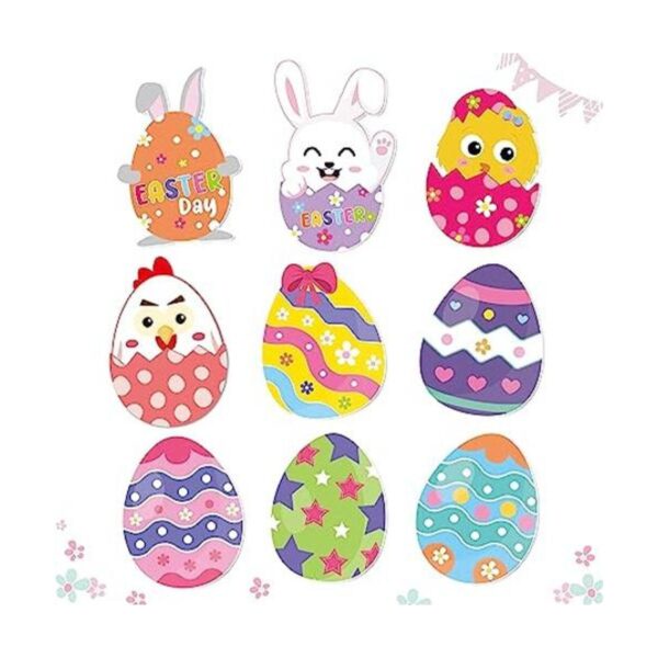 BeYumi Juego de 45 piezas de recortes de huevos de Pascua_1