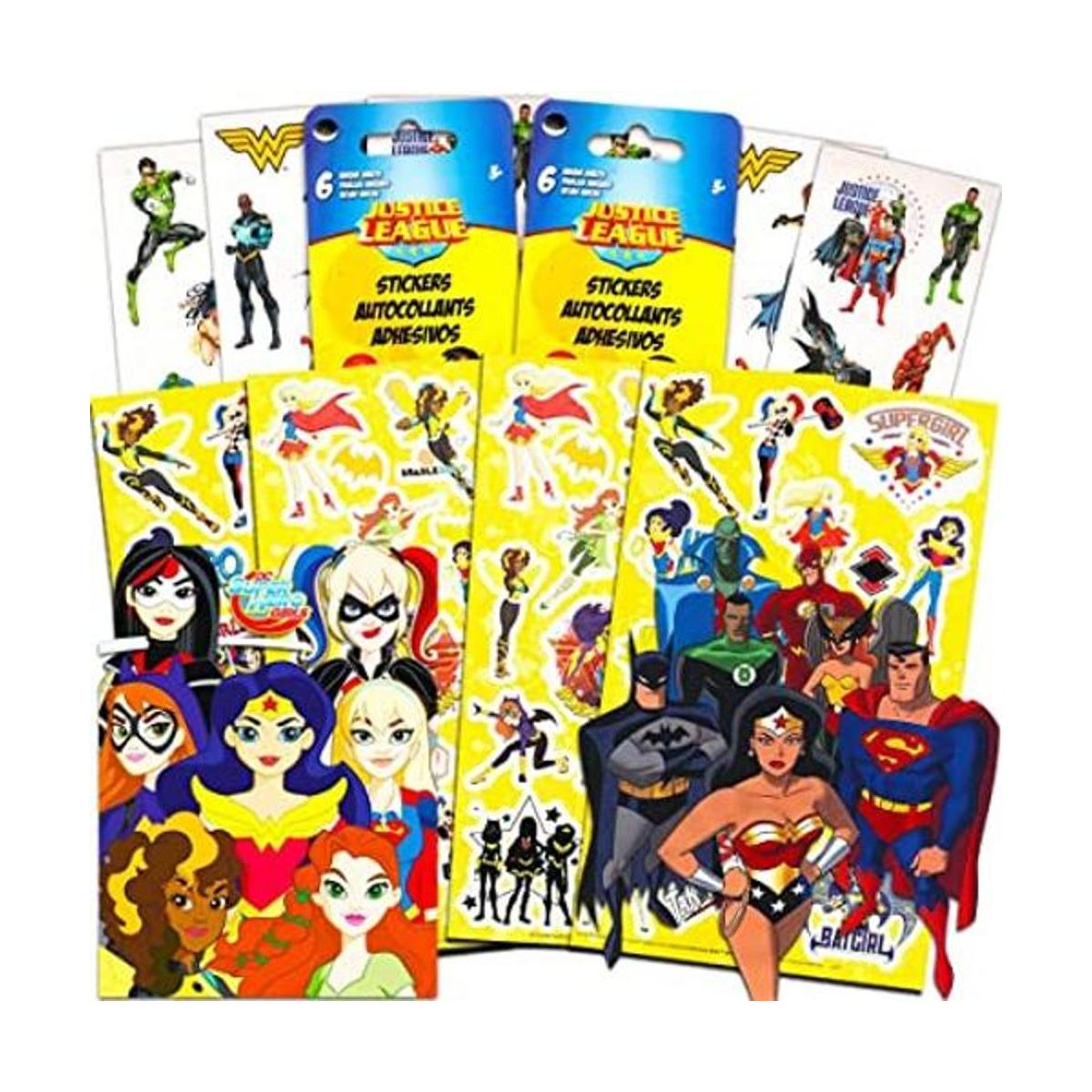 DC Superhero Pegatinas para fiestas Pack de regalos para