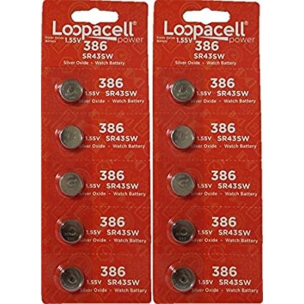 10 386301 LOOPACELL pilas de reloj SR43SW SR43 W_1