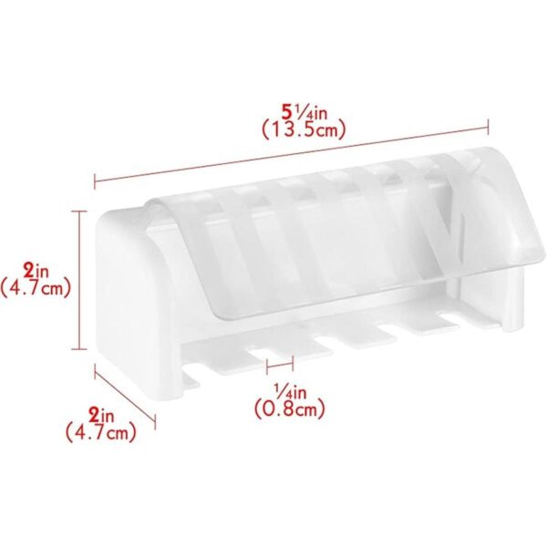 Soporte para cepillo de dientes de 5 ranuras para montaje_3