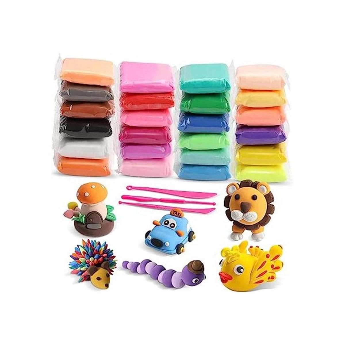 Kit de arcilla de modelado 24 colores de arcilla