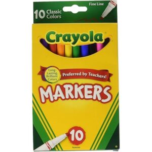 Crayola marcadores clásicos trazo fino 10 unidades_1