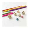 Aqueens 100 cuentas de madera natural de 0.630 in sin_6