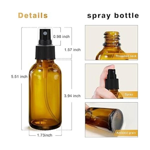 Botellas de espray ámbar de aproximadamente 4 onzas 3.7_2