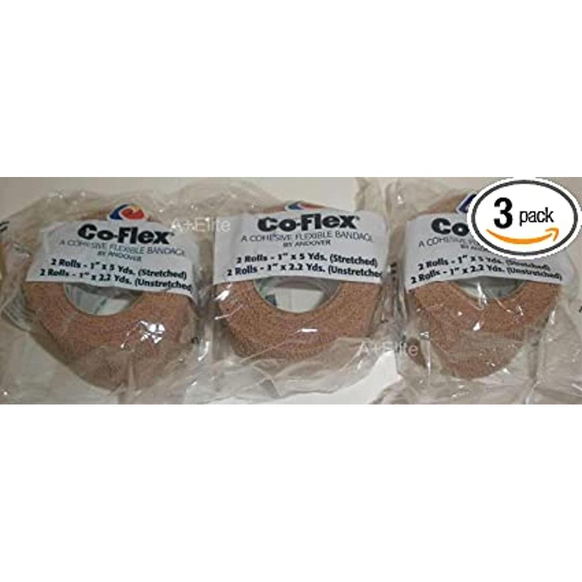 Andover coflex 1 X5yds Tan Carne 6rolls maDDma flexible