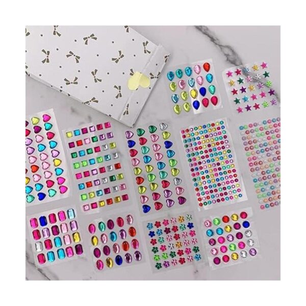 586 calcomanías de joyas con diamantes de imitación para
