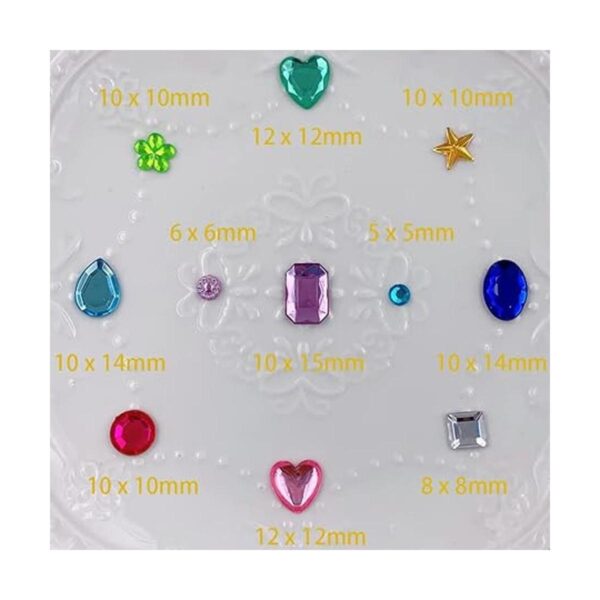 586 calcomanías de joyas con diamantes de imitación para