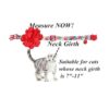 BoomBone Collar de gato con flores para niñas accesorios_4