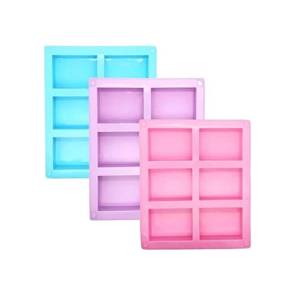 Pack de 3 moldes de jabón de silicona 6 cavidades_4