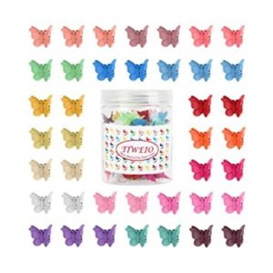 50 pinzas de pelo de mariposa hermosas para Tiweio mini_1