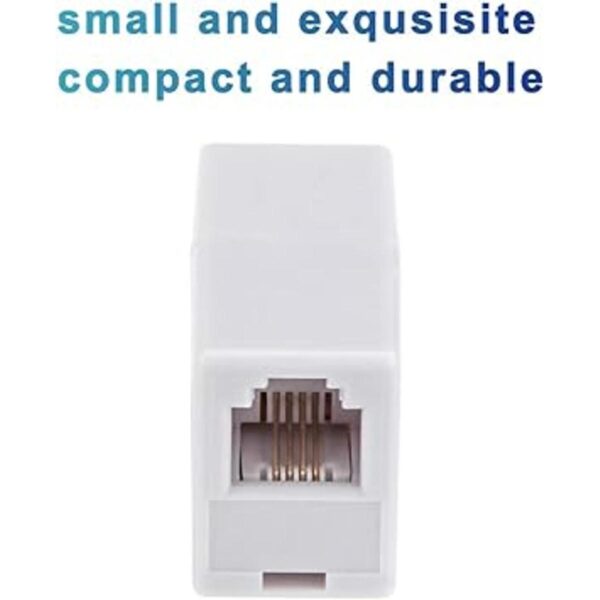 Acoplador RJ11 paquete de 5 conectores de línea_4
