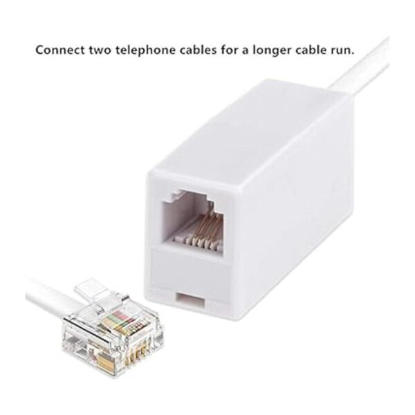 Acoplador RJ11 paquete de 5 conectores de línea_2