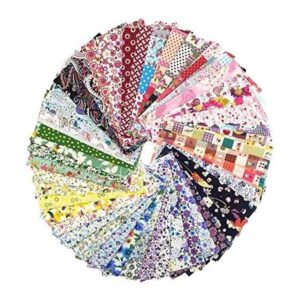 RayLineDo 50X Different Pattern Patchwork Poplin Fabric_1