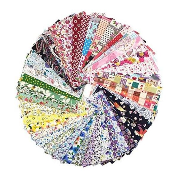 RayLineDo 50X Different Pattern Patchwork Poplin Fabric_1