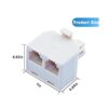bidireccional paquete de 4 conectores de pared RJ11 6P4C_5