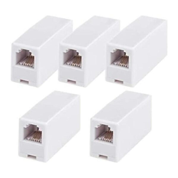 Acoplador RJ11 paquete de 5 conectores de línea_1