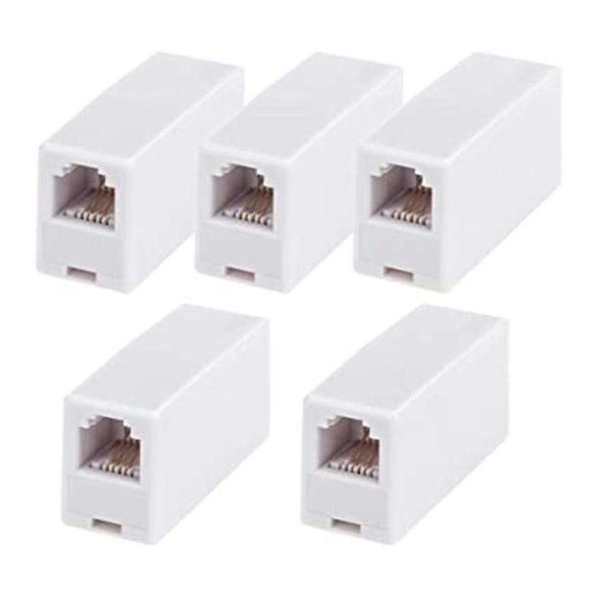 Acoplador RJ11 paquete de 5 conectores de línea