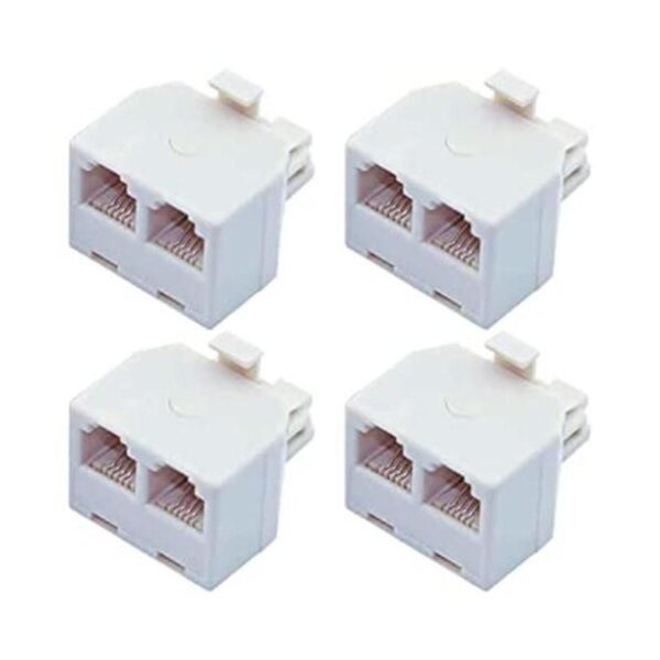 bidireccional paquete de 4 conectores de pared RJ11 6P4C_1