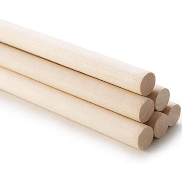 Pinehurst Crafts Varillas de madera sin acabar 10 unidades_1