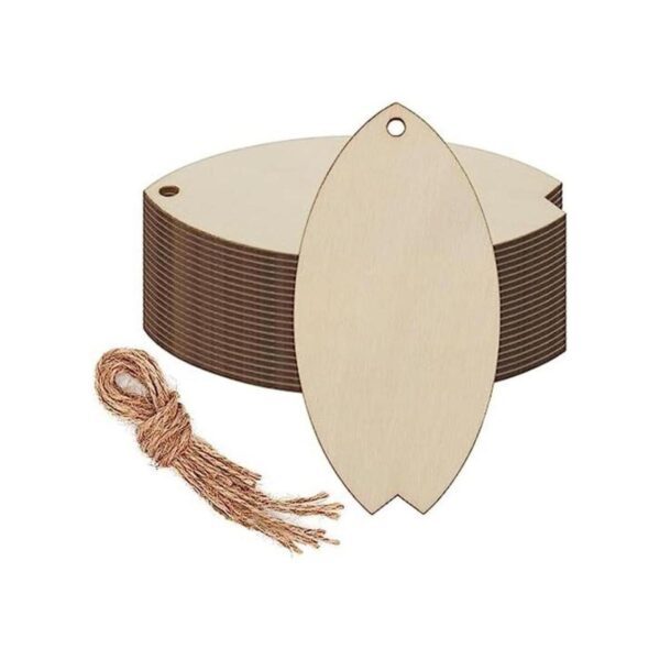Adornos colgantes de madera para tablas de surf con forma_1