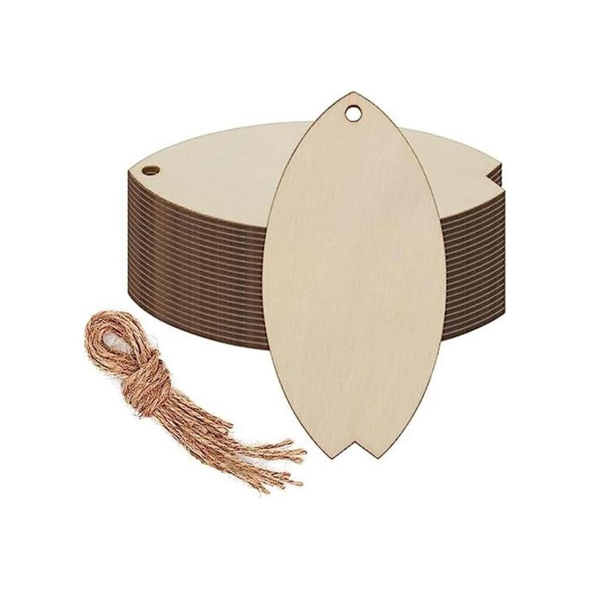 Adornos colgantes de madera para tablas de surf con forma