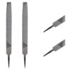 2 piezas de corte rectangular de lima de hachas de corte