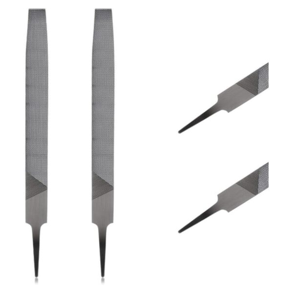 2 piezas de corte rectangular de lima de hachas de corte
