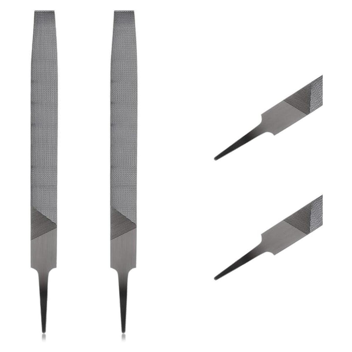 2 piezas de corte rectangular de lima de hachas de corte