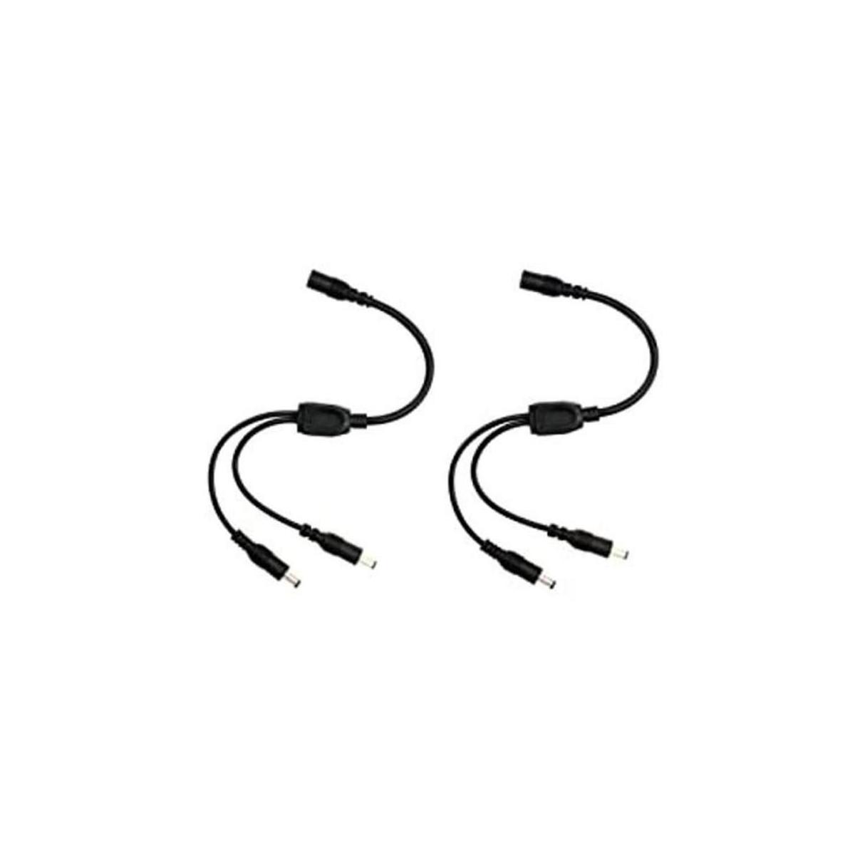 Paquete de 2 cables divisores de fuente de alimentación CC