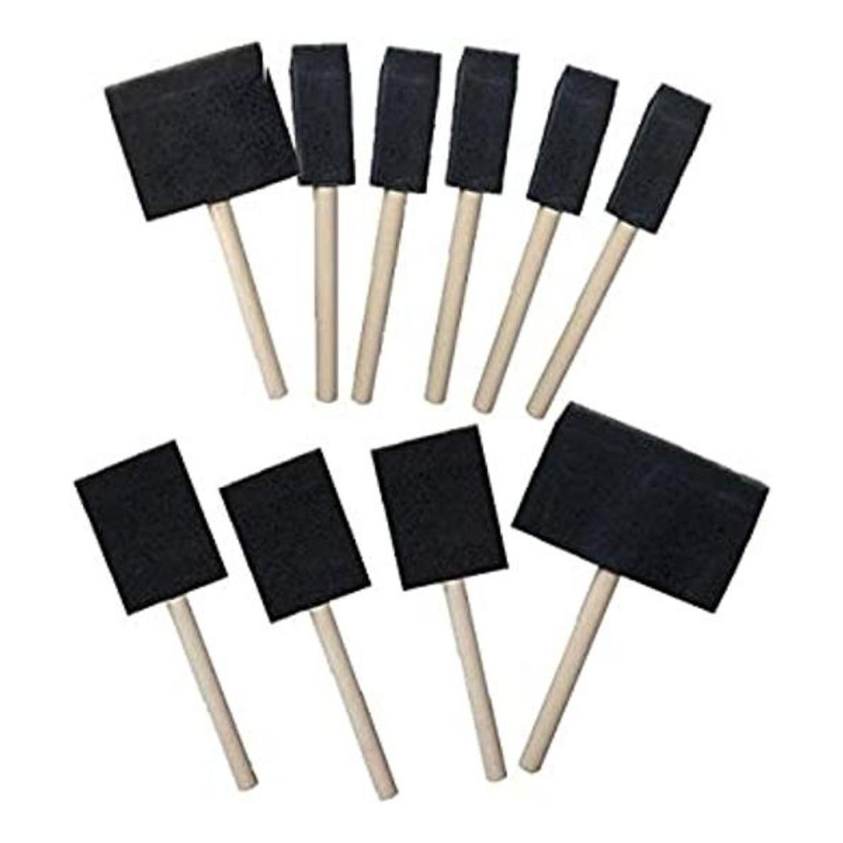Rock Ridge Tools Juego de pinceles de espuma con mango de
