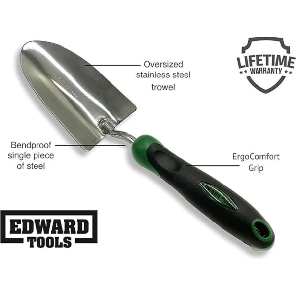 Edward Tools Paleta de jardín a prueba de dobleces Acero_2