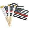 Newperlite Bandera de palo de bomberos americanos de línea_1
