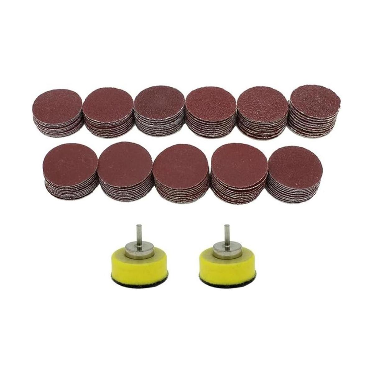 AUTOTOOLHOME 110 discos de lijado de 1 pulgada con 2