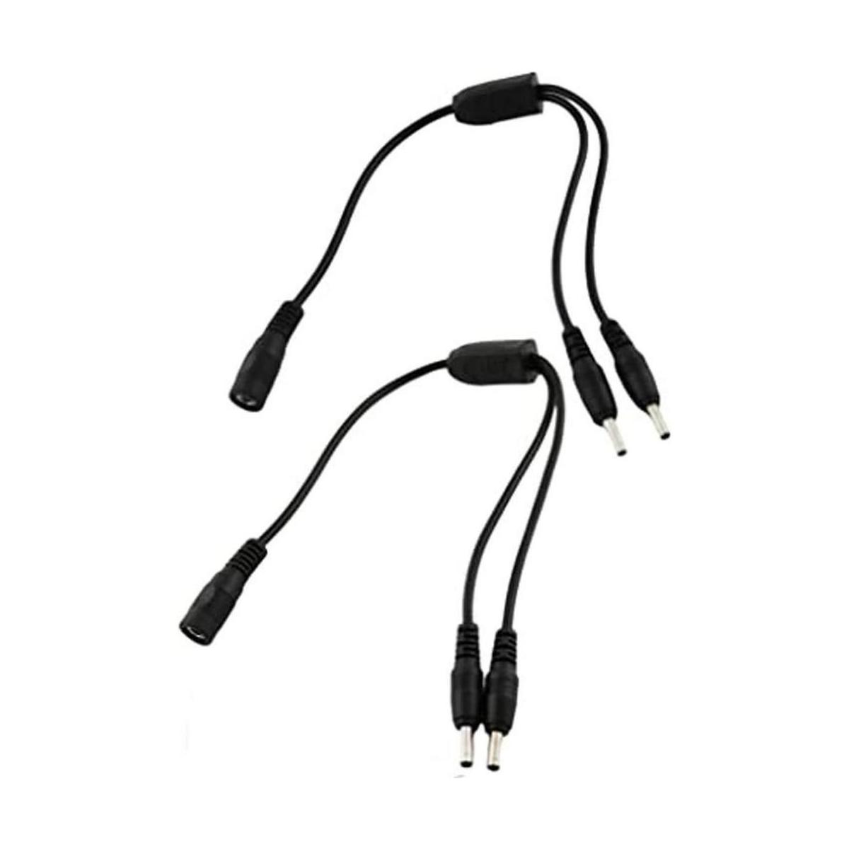 UpperFu 2 cables divisores de alimentación CC de 1 a 2