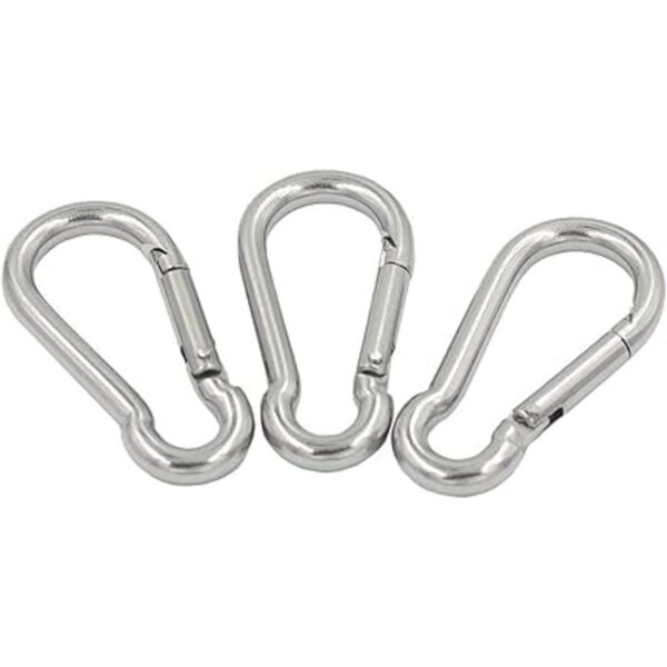 DGOL 10pcs 304 acero inoxidable mosquetón mosquetón_3