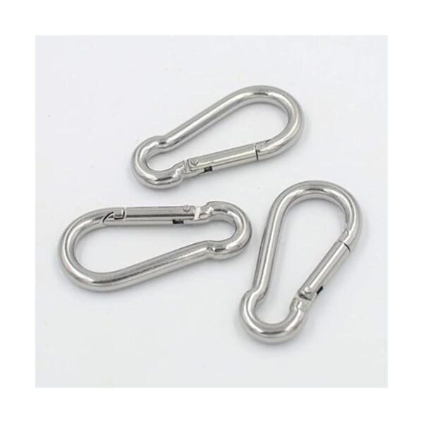 DGOL 10pcs 304 acero inoxidable mosquetón mosquetón_4
