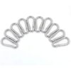 DGOL 10pcs 304 acero inoxidable mosquetón mosquetón_2