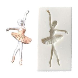 Lindo molde de silicona para bailarina para amantes de la_1