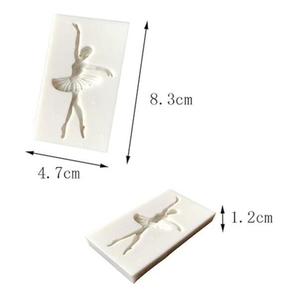 Lindo molde de silicona para bailarina para amantes de la_2